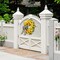 18" Artificial Sunflower Wreath for Front Door – Summer Farmhouse Wreath with Ribbon and Sunflowers for Porch, Window, or Home Decor
